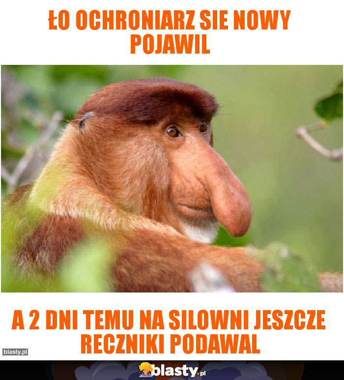 ło ochroniarz sie nowy pojawil