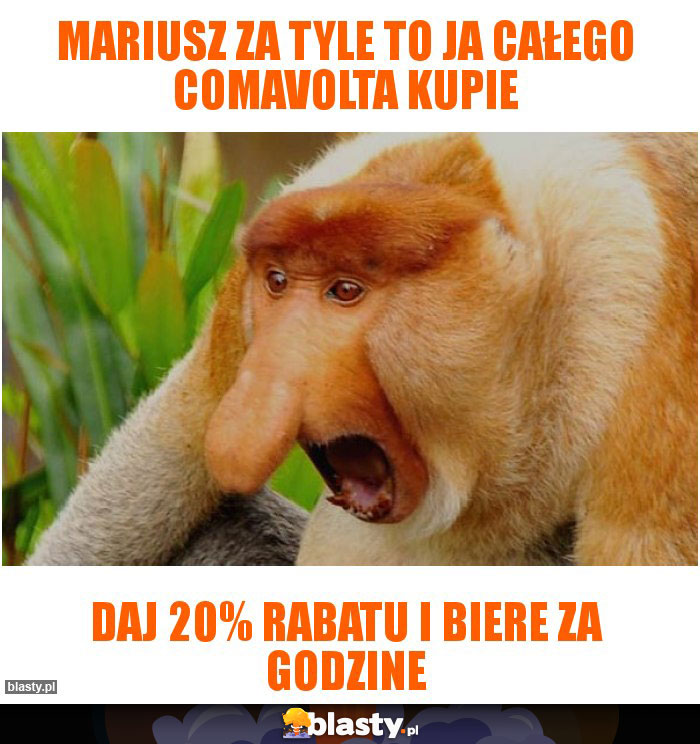 Mariusz za tyle to ja całego Comavolta kupie