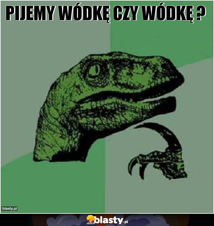 Pijemy wódkę czy wódkę ? Pijemy wódkę czy wódkę ?