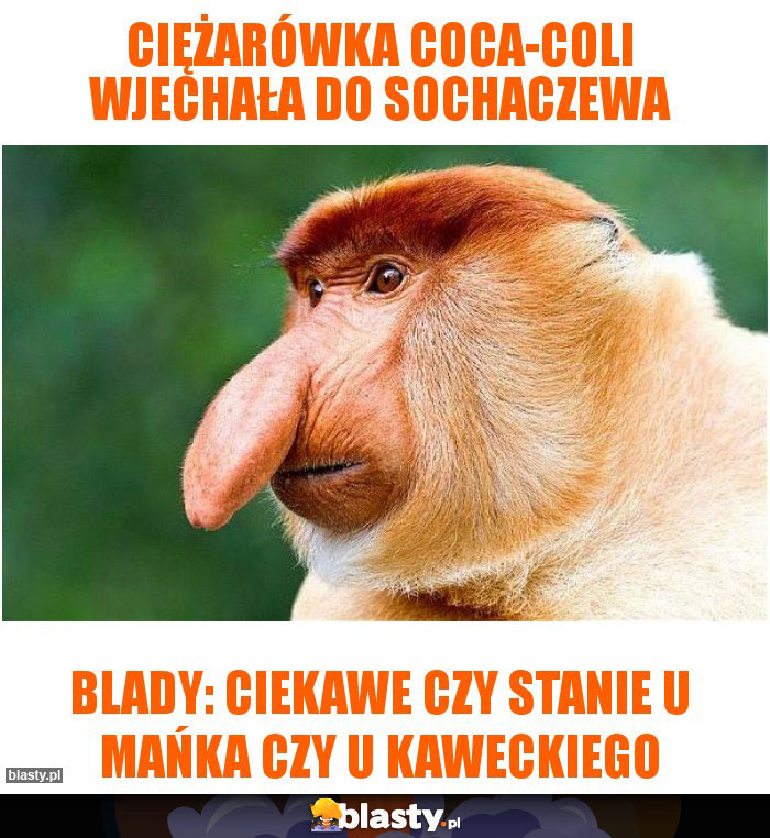 ciężarówka coca-coli wjechała do sochaczewa