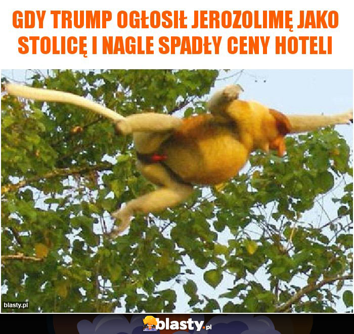 Gdy Trump ogłosił Jerozolimę jako stolicę i nagle spadły ceny hoteli Gdy Trump ogłosił Jerozolimę jako stolicę i nagle spadły ceny hoteli