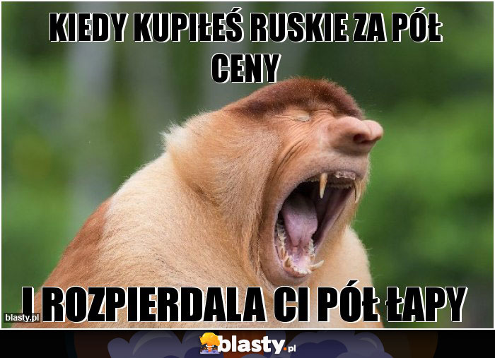 Kiedy kupiłeś ruskie za pół ceny