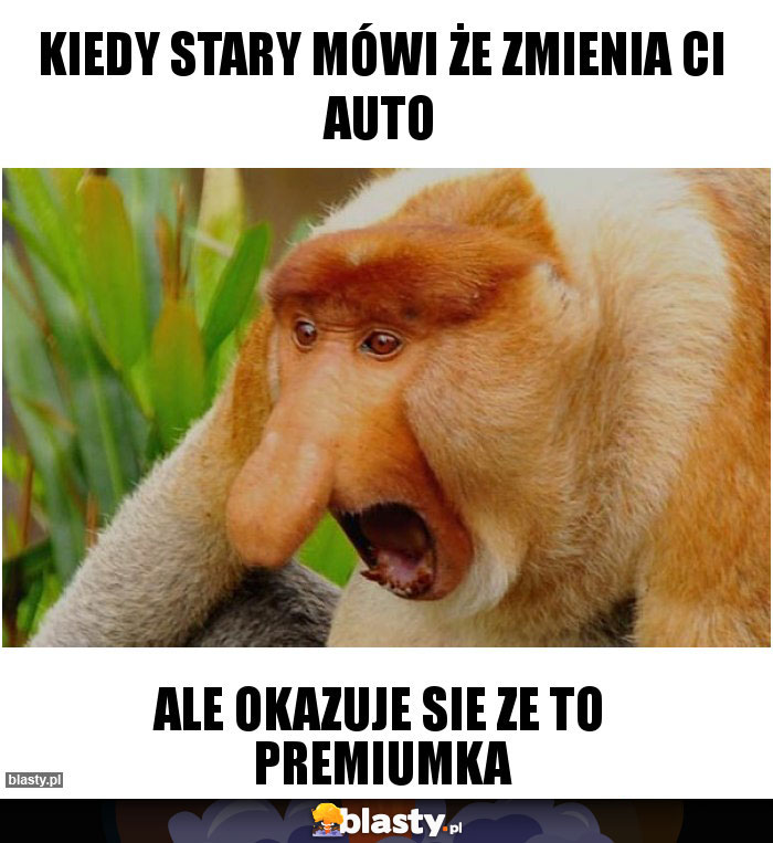 Kiedy Stary mówi że zmienia ci auto