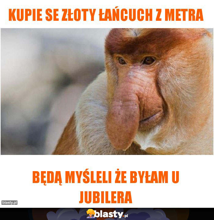 Kupie se złoty łańcuch z metra