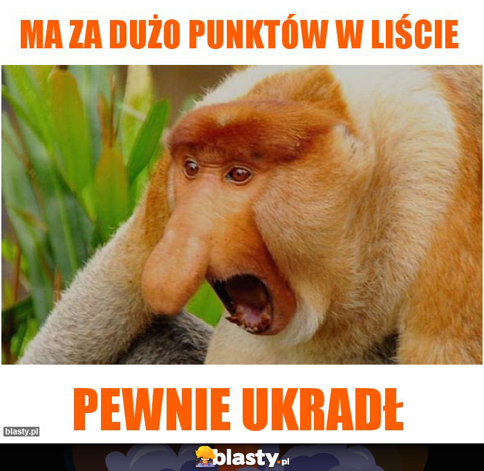 ma za dużo punktów w liście