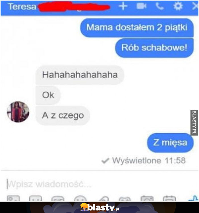 Mama dostałem 2 piątki