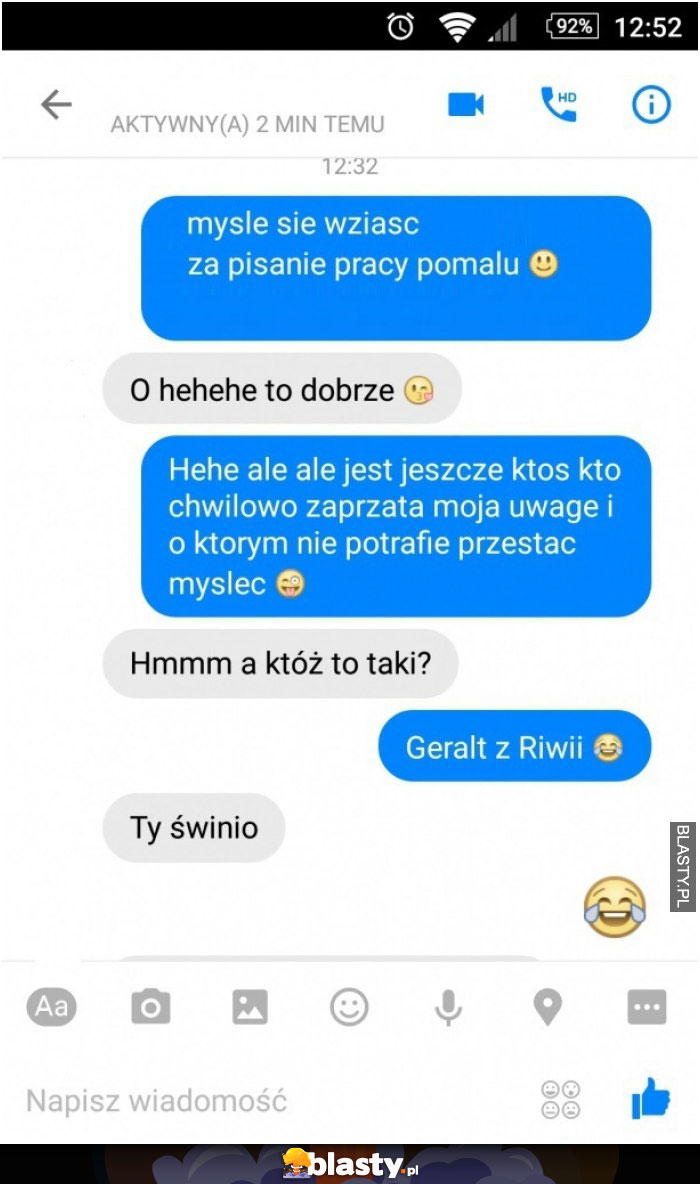 Muszę się wziąć za pisanie pracy pomału