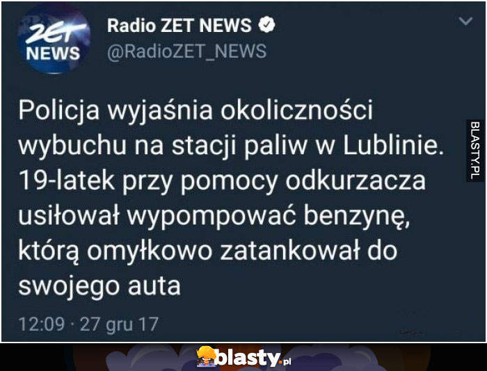 Policja wyjaśnia okoliczności wybuchu na stacji paliw