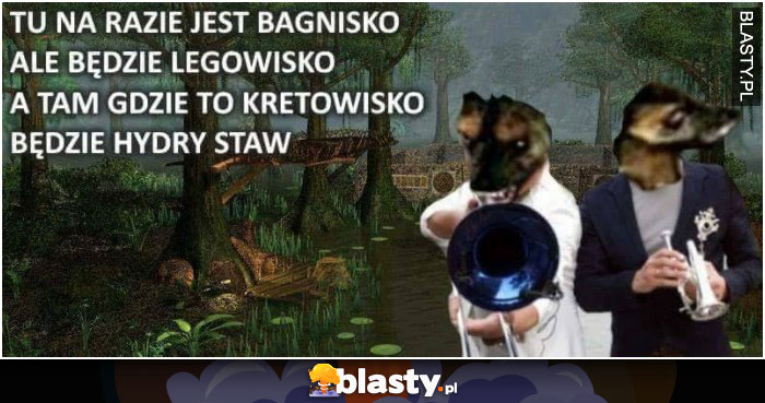 Tu narazie jest bagnisko ale będzie legowisko