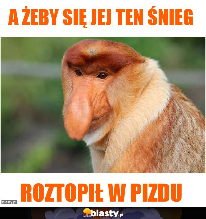 A żeby się jej ten śnieg