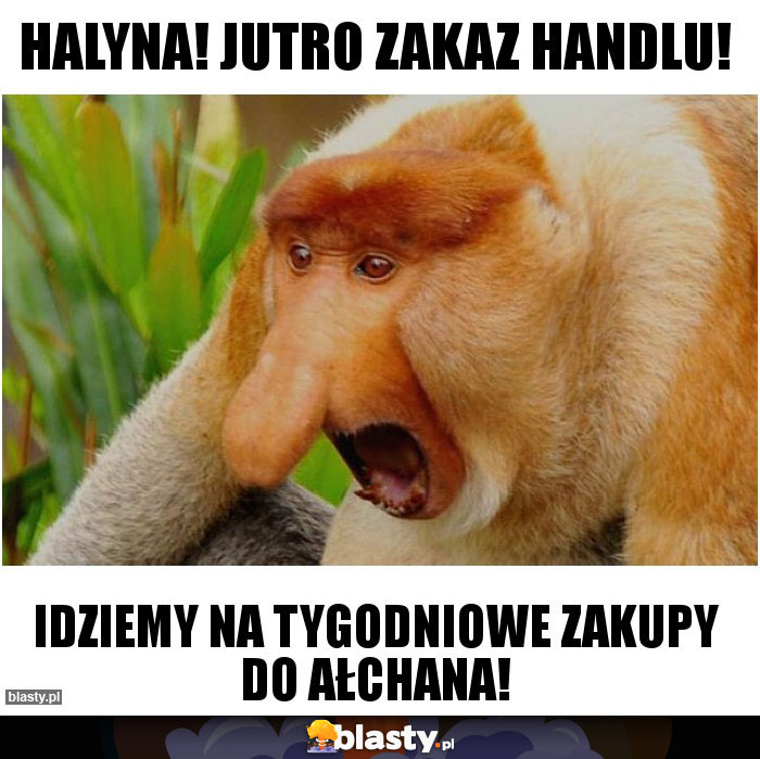 Halyna! Jutro zakaz handlu!