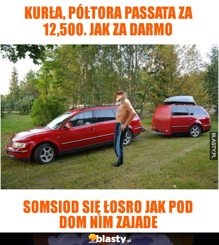 Kurła, półtora passata za 12,500. Jak za darmo Kurła, półtora passata za 12,500. Jak za darmo