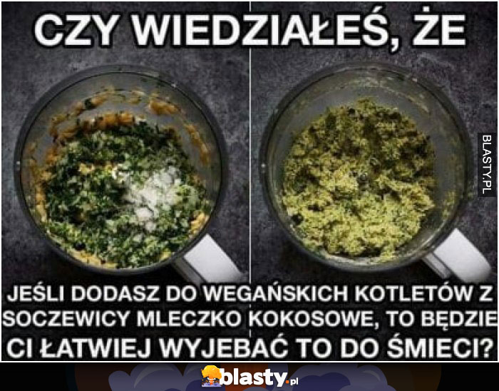 Life hack - czy wiedziałeś, że jeśli dodasz do wegańskich kotletów mleko kokosowe