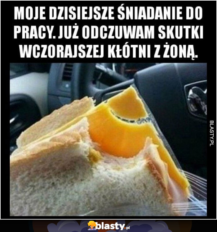 Moje dzisiejsze śniadanie do pracy