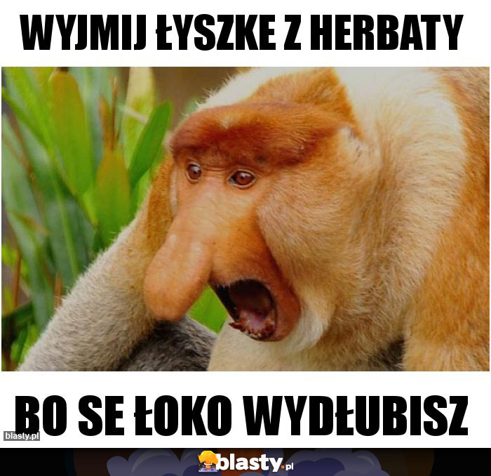 wyjmij łyszke z herbaty
