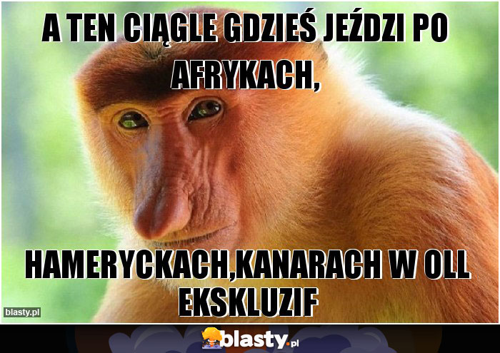 A ten ciągle gdzieś jeździ po Afrykach, A ten ciągle gdzieś jeździ po Afrykach,