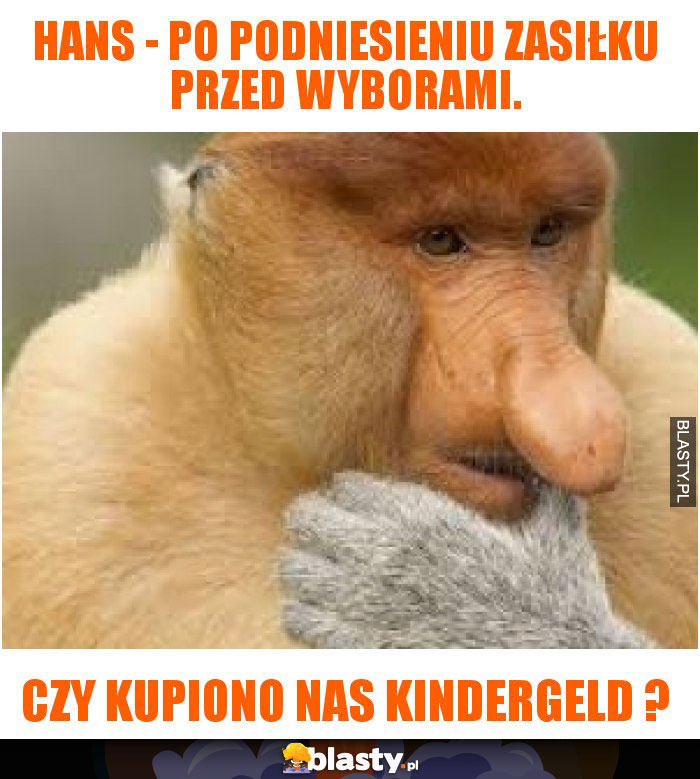 Hans - po podniesieniu zasiłku przed wyborami. Hans - po podniesieniu zasiłku przed wyborami.