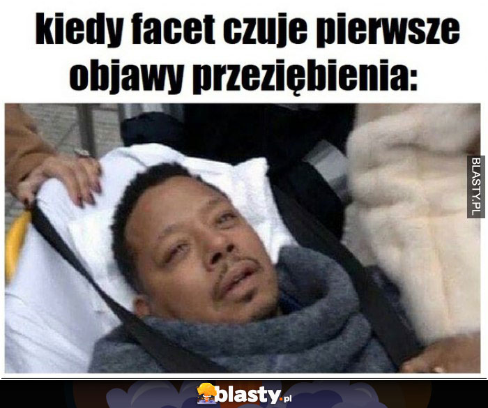 Kiedy facet czuje pierwsze objawy przeziębienia