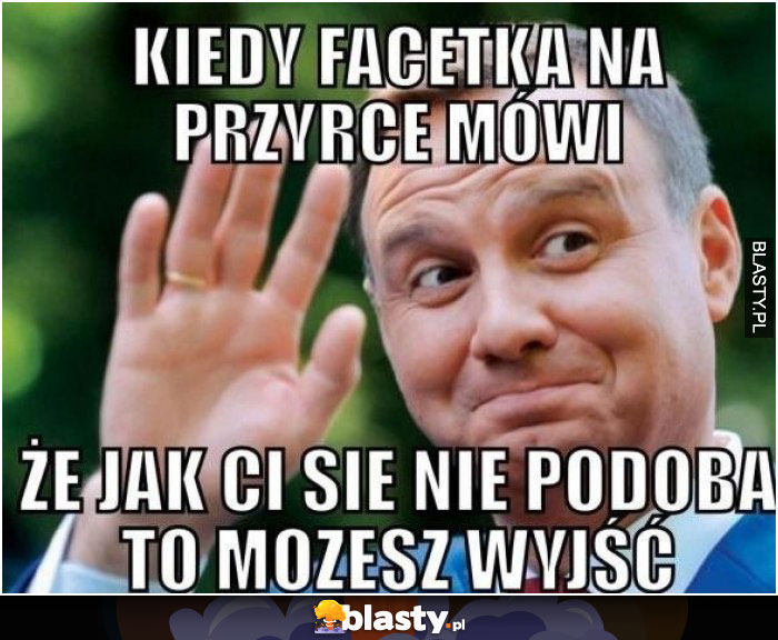 Kiedy facetka na przyrce mówi