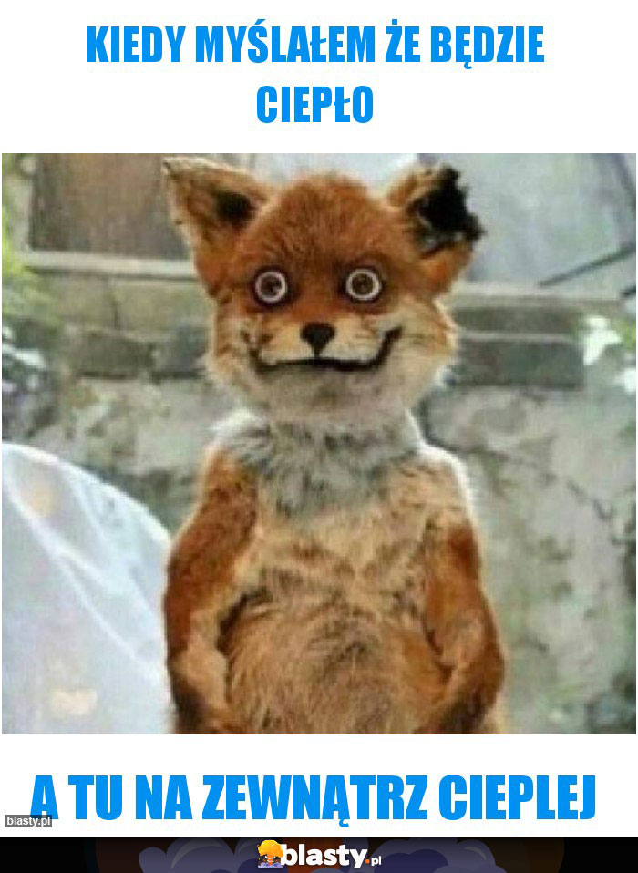 Kiedy myślałem że będzie ciepło Kiedy myślałem że będzie ciepło