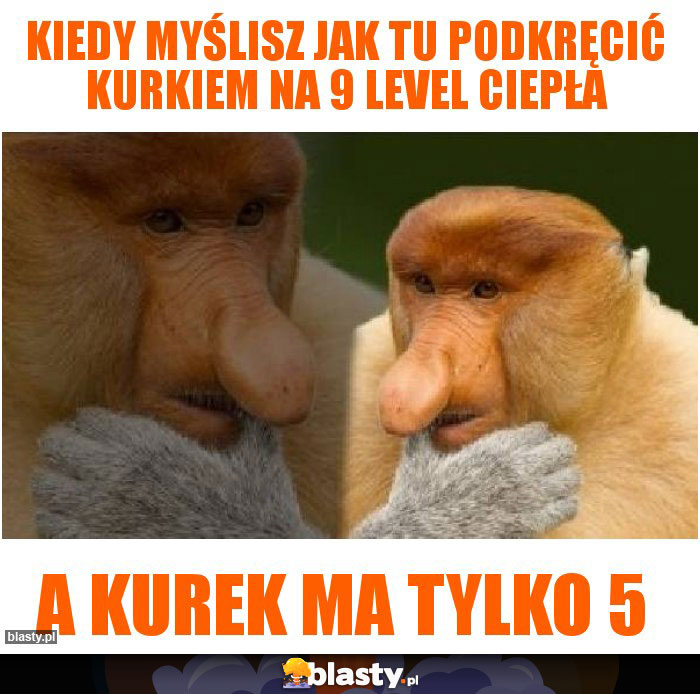 Kiedy myślisz jak tu podkręcić kurkiem na 9 level ciepła Kiedy myślisz jak tu podkręcić kurkiem na 9 level ciepła