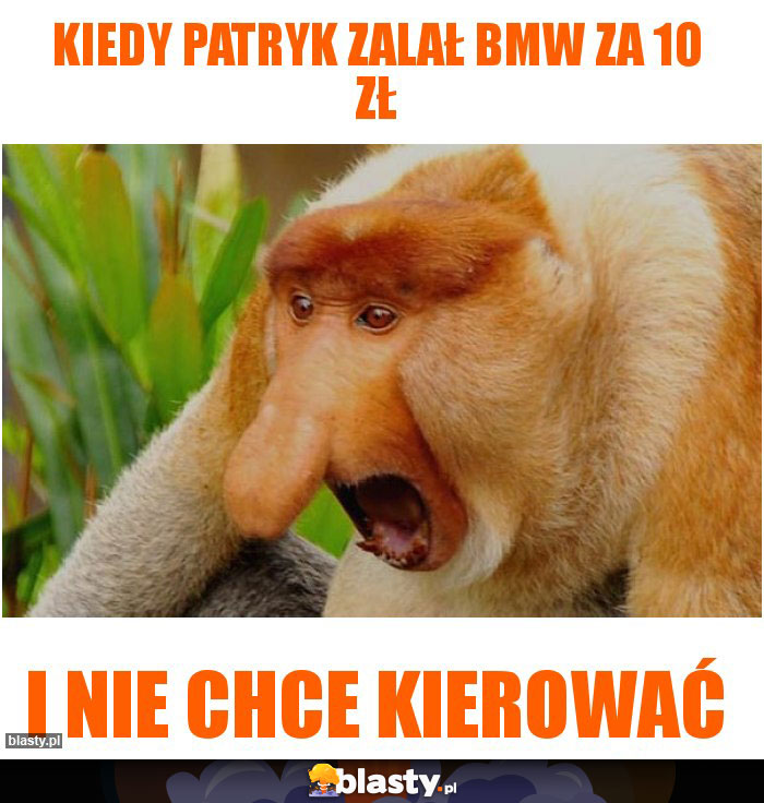 Kiedy Patryk zalał bmw za 1o zł Kiedy Patryk zalał bmw za 1o zł