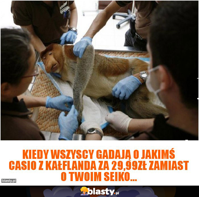 Kiedy wszyscy gadają o jakimś Casio z Kałflanda za 29,99zł zamiast o Twoim Seiko... Kiedy wszyscy gadają o jakimś Casio z Kałflanda za 29,99zł zamiast o Twoim Seiko...