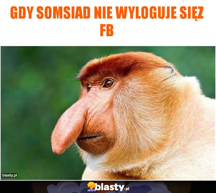 Gdy somsiad nie wyloguje sięz FB Gdy somsiad nie wyloguje sięz FB