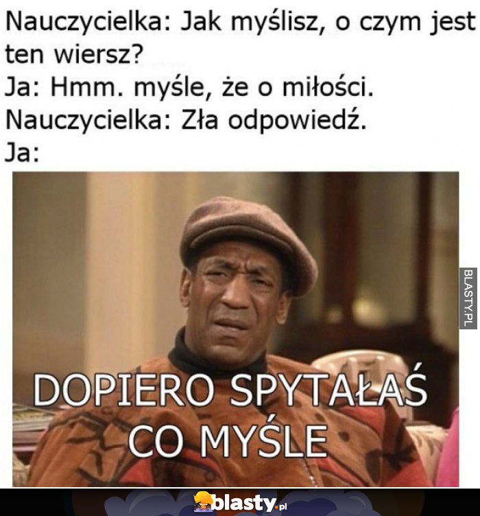 Jak myślisz o czym jest ten wiersz