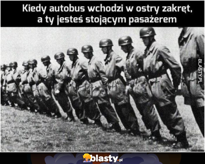 Kiedy autobus wchodzi w ostry zakręt