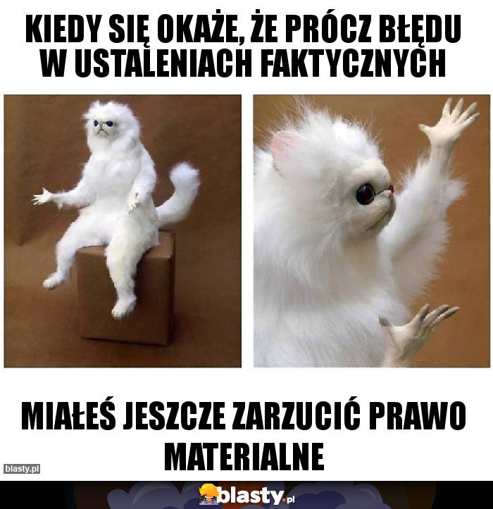 Kiedy się okaże, że prócz błędu w ustaleniach faktycznych Kiedy się okaże, że prócz błędu w ustaleniach faktycznych