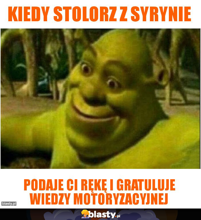 Kiedy stolorz z syrynie Kiedy stolorz z syrynie