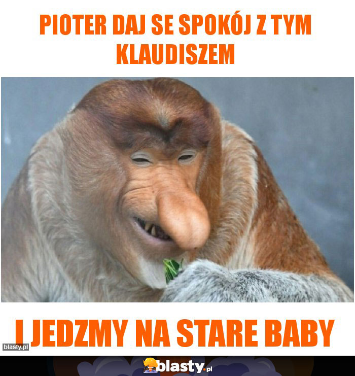 Pioter daj se spokój z tym Klaudiszem Pioter daj se spokój z tym Klaudiszem