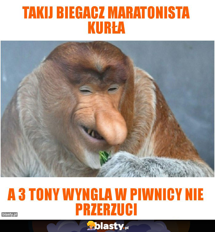 TAKIJ BIEGACZ MARATONISTA KURŁA TAKIJ BIEGACZ MARATONISTA KURŁA