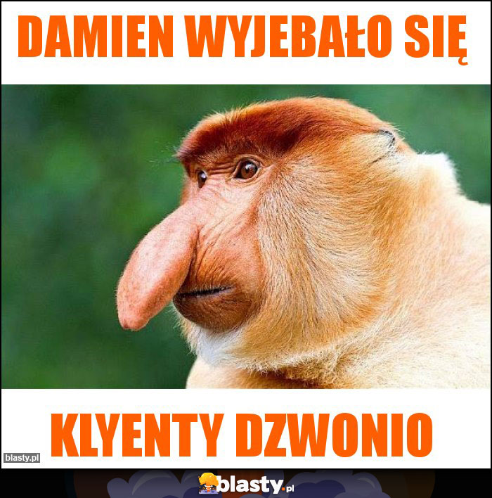 Damien wyjebało się Damien wyjebało się