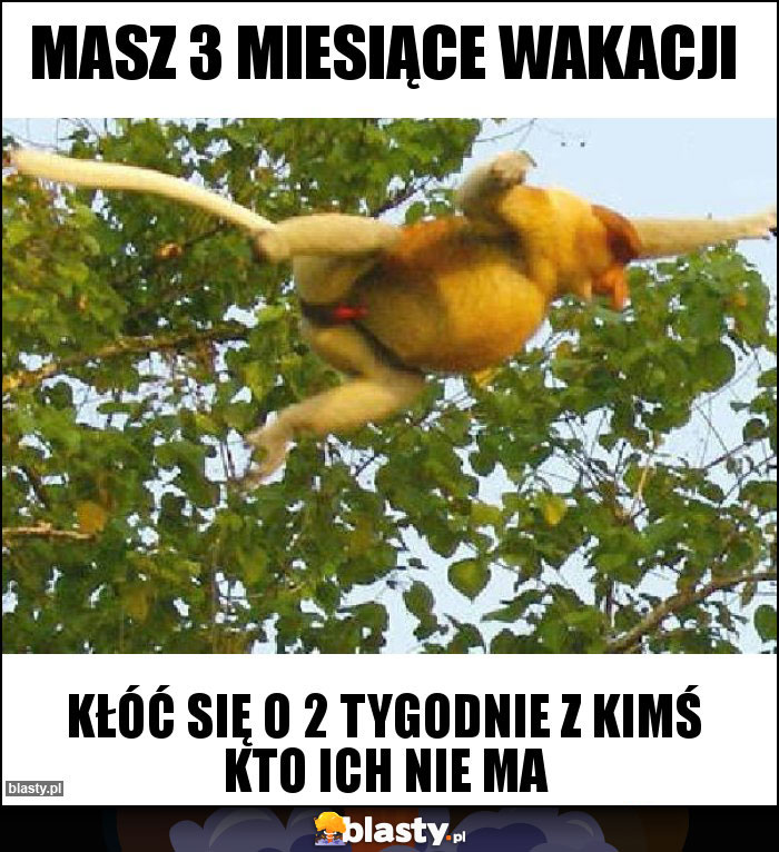 Masz 3 miesiące wakacji Masz 3 miesiące wakacji