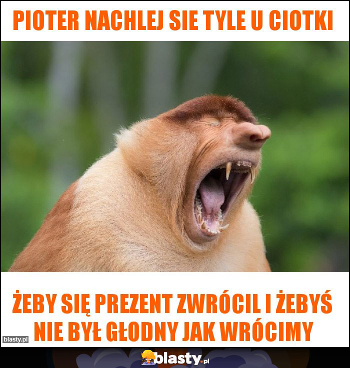 Pioter nachlej sie tyle u ciotki Pioter nachlej sie tyle u ciotki