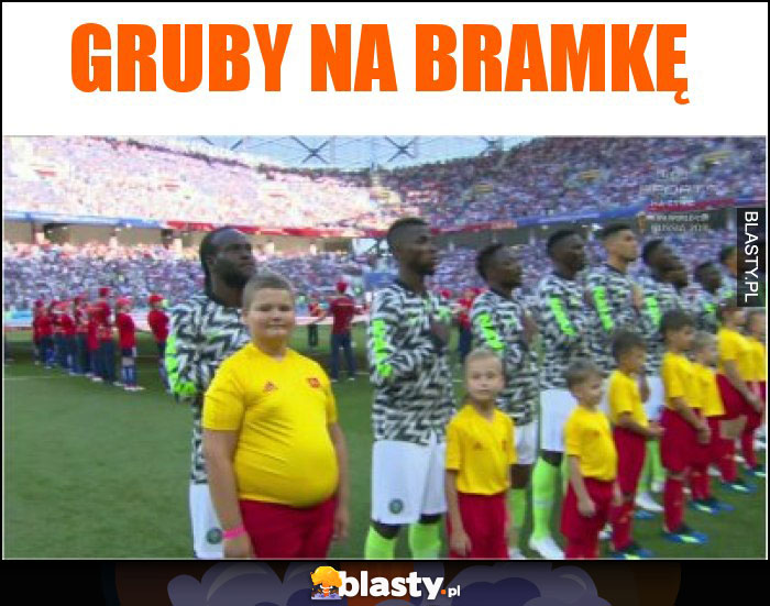 gruby na bramkę