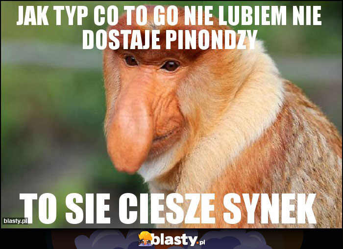 Jak typ co to go nie lubiem nie dostaje pinondzy