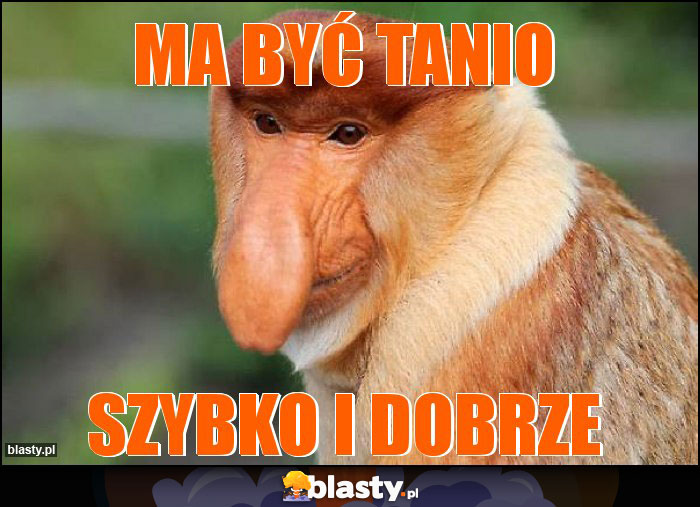 Ma być tanio Ma być tanio