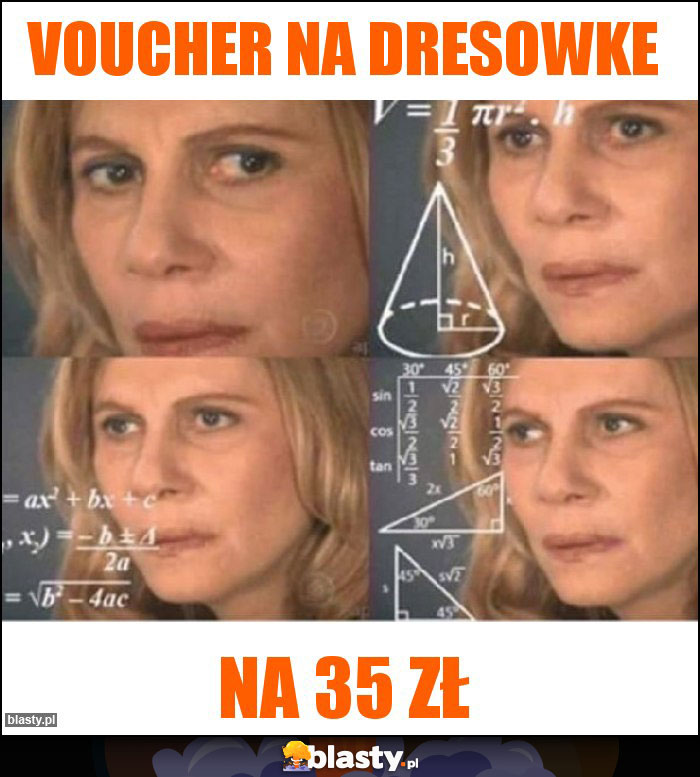 Voucher na dresowke Voucher na dresowke