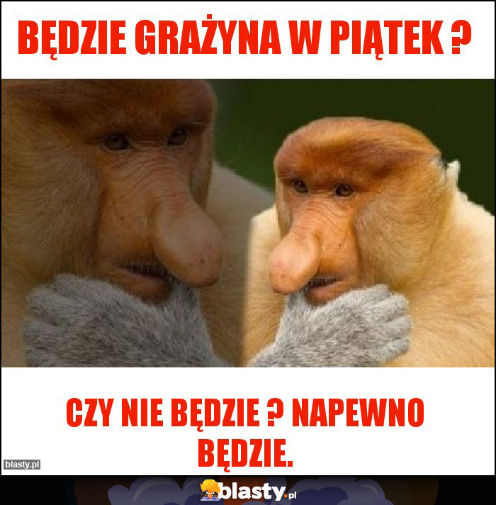 Będzie Grażyna w piątek ? Będzie Grażyna w piątek ?