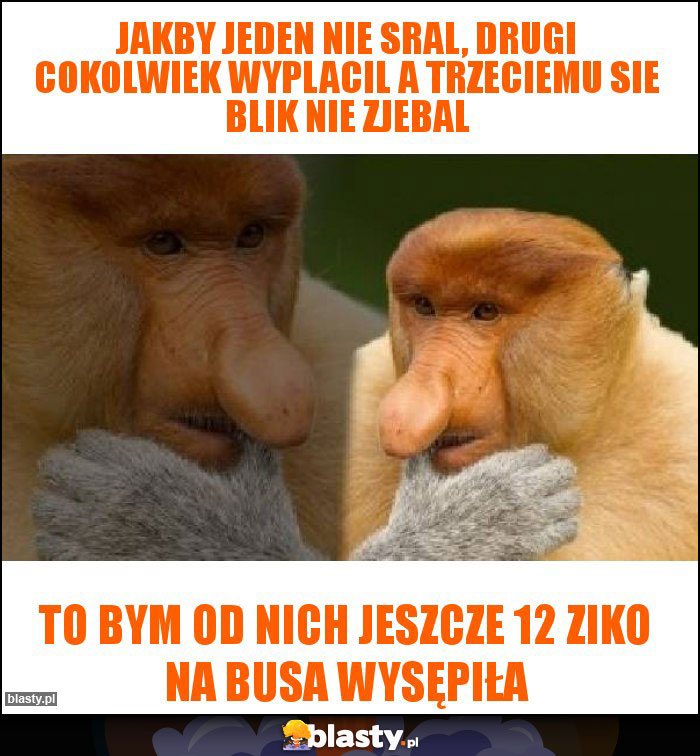 jakby jeden nie sral, drugi cokolwiek wyplacil a trzeciemu sie blik nie zjebal jakby jeden nie sral, drugi cokolwiek wyplacil a trzeciemu sie blik nie zjebal
