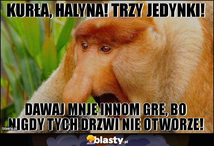 Kurła, Halyna! Trzy jedynki! Kurła, Halyna! Trzy jedynki!