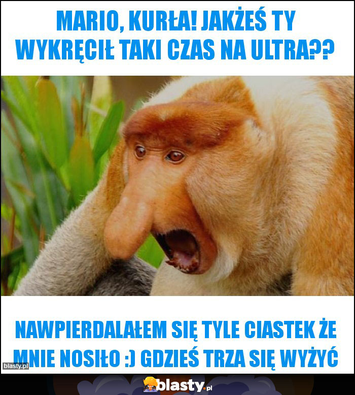 mario, kurła! Jakżeś ty wykręcił taki czas na ultra?? mario, kurła! Jakżeś ty wykręcił taki czas na ultra??