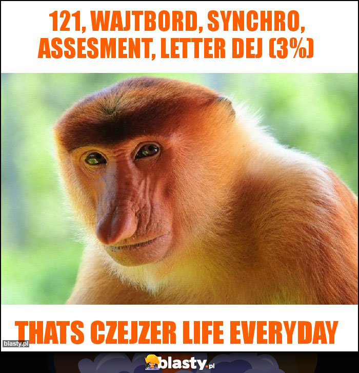 121, Wajtbord, synchro, assesment, letter dej (3%) 121, Wajtbord, synchro, assesment, letter dej (3%)