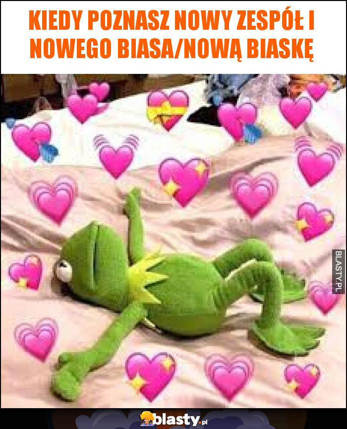Kiedy poznasz nowy zespół i nowego biasa/nową biaskę Kiedy poznasz nowy zespół i nowego biasa/nową biaskę