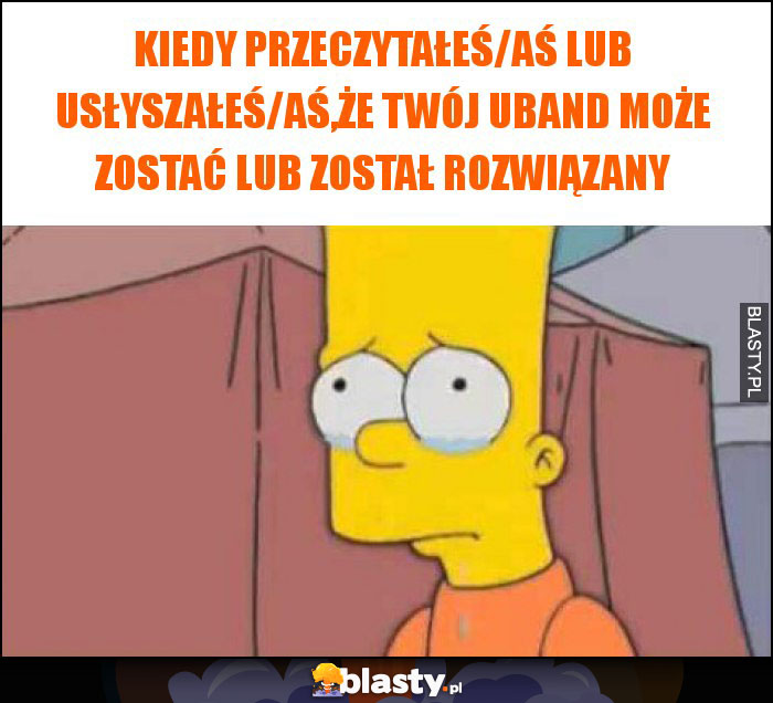 Kiedy przeczytałeś/aś lub usłyszałeś/aś,że twój UBand może zostać lub został rozwiązany Kiedy przeczytałeś/aś lub usłyszałeś/aś,że twój UBand może zostać lub został rozwiązany