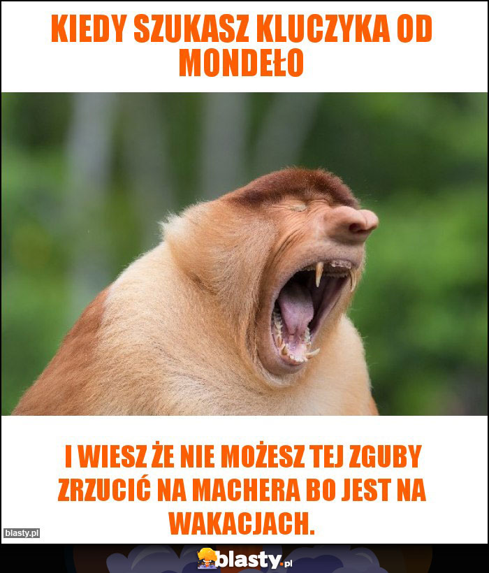 Kiedy szukasz kluczyka od Mondeło Kiedy szukasz kluczyka od Mondeło