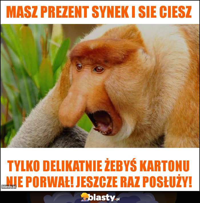 MASZ PREZEnt synek i sie ciesz MASZ PREZEnt synek i sie ciesz
